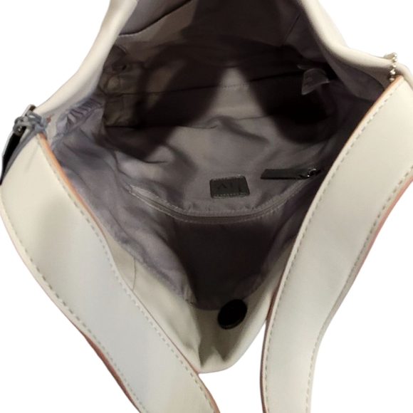 Olivia + Joy Soft Leather Ivory Shoulder Bag Nwt - Picture 12 of 13